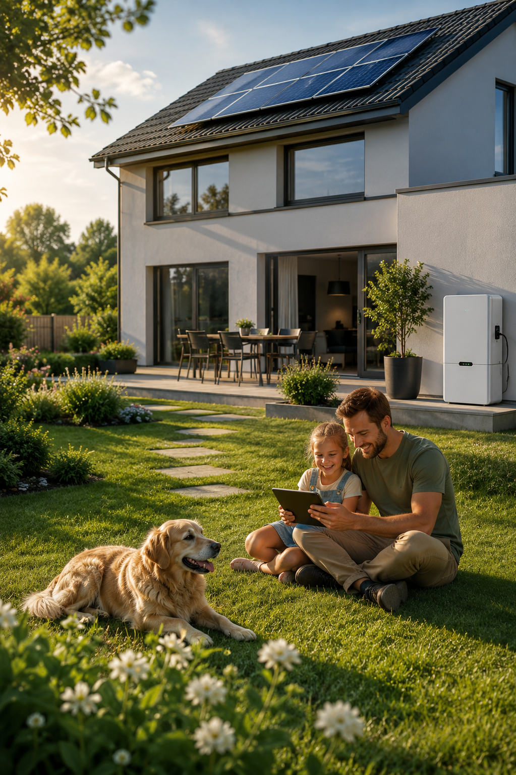 Residential Solar And Battery Installation